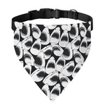 White And Grey Shark Pattern Print Over The Collar Dog Bandana