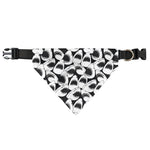 White And Grey Shark Pattern Print Over The Collar Dog Bandana