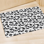 White And Grey Shark Pattern Print Polyester Doormat