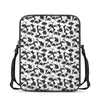 White And Grey Shark Pattern Print Rectangular Crossbody Bag