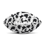 White And Grey Shark Pattern Print Rugby Ball