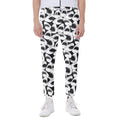 White And Grey Shark Pattern Print Joggers