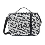 White And Grey Shark Pattern Print Shoulder Strap Bible Bag