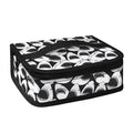 White And Grey Shark Pattern Print Small Lunch Bag