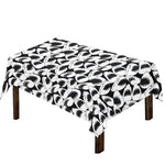 White And Grey Shark Pattern Print Tablecloth
