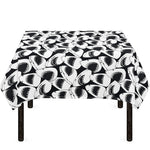 White And Grey Shark Pattern Print Tablecloth