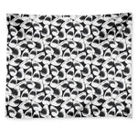 White And Grey Shark Pattern Print Tapestry