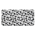 White And Grey Shark Pattern Print Towel