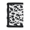 White And Grey Shark Pattern Print Trifold Wallet