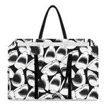 White And Grey Shark Pattern Print Utility Tote Bag