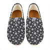 White And Grey Snowflake Pattern Print Casual Shoes