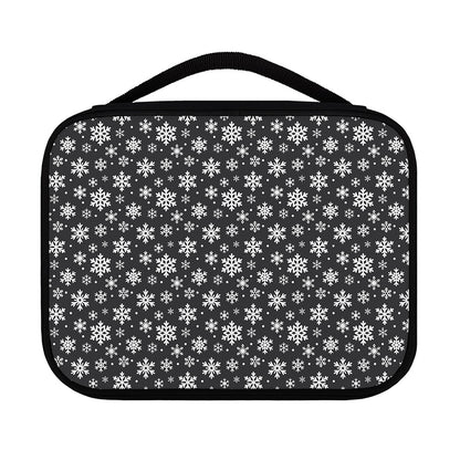 White And Grey Snowflake Pattern Print Classic Bible Case
