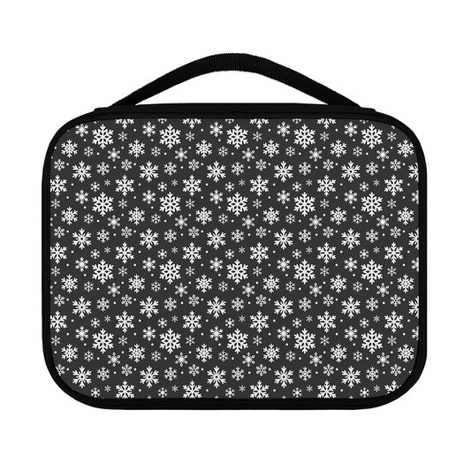 White And Grey Snowflake Pattern Print Classic Bible Case