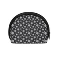 White And Grey Snowflake Pattern Print Coin Purse