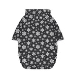 White And Grey Snowflake Pattern Print Dog Zip Up Hoodie