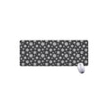 White And Grey Snowflake Pattern Print Extended Mouse Pad