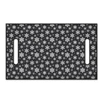 White And Grey Snowflake Pattern Print Golf Cart Seat Cover