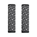 White And Grey Snowflake Pattern Print Handle Covers
