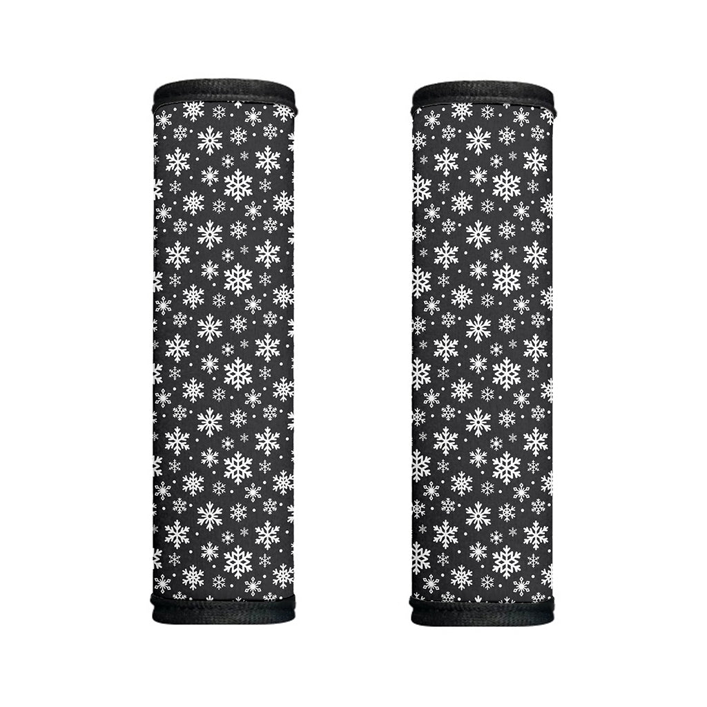 White And Grey Snowflake Pattern Print Handle Covers