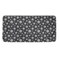 White And Grey Snowflake Pattern Print Towel