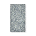 White And Grey Western Floral Print Baby Crib Sheet
