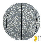 White And Grey Western Floral Print Basketball