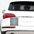 White And Grey Western Floral Print Car Sticker