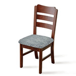 White And Grey Western Floral Print Chair Cushion Cover