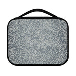 White And Grey Western Floral Print Classic Bible Case