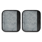 White And Grey Western Floral Print Handle Covers