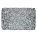 White And Grey Western Floral Print Indoor Door Mat