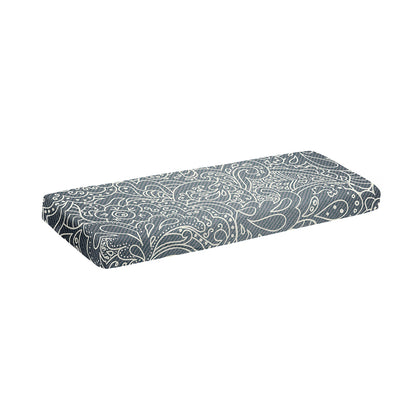 White And Grey Western Floral Print Piano Keyboard Cover