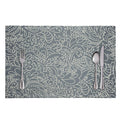 White And Grey Western Floral Print Placemat