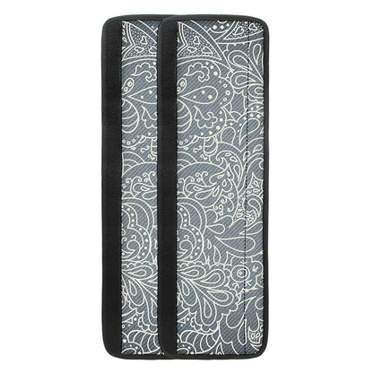 White And Grey Western Floral Print Refrigerator Handle Covers