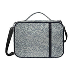 White And Grey Western Floral Print Shoulder Strap Bible Bag