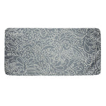 White And Grey Western Floral Print Towel