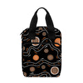White And Orange Aboriginal Art Print Bible Tote Bag