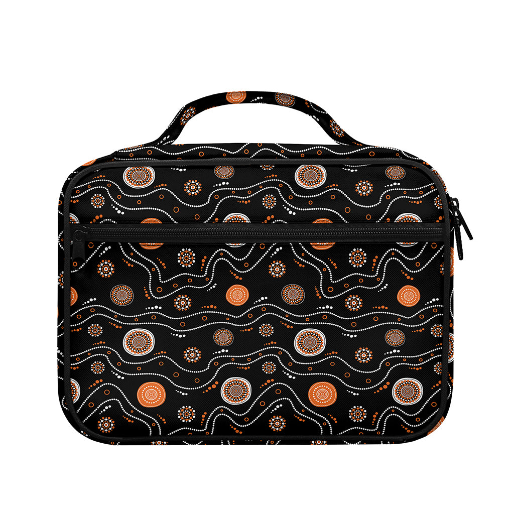 White And Orange Aboriginal Art Print Briefcase Bible Bag
