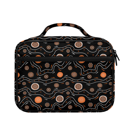 White And Orange Aboriginal Art Print Briefcase Bible Bag