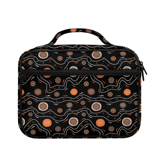 White And Orange Aboriginal Art Print Briefcase Bible Bag