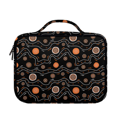 White And Orange Aboriginal Art Print Briefcase Bible Bag