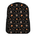 White And Orange Aboriginal Art Print Casual Backpack