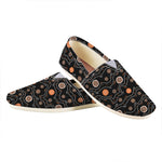 White And Orange Aboriginal Art Print Casual Shoes