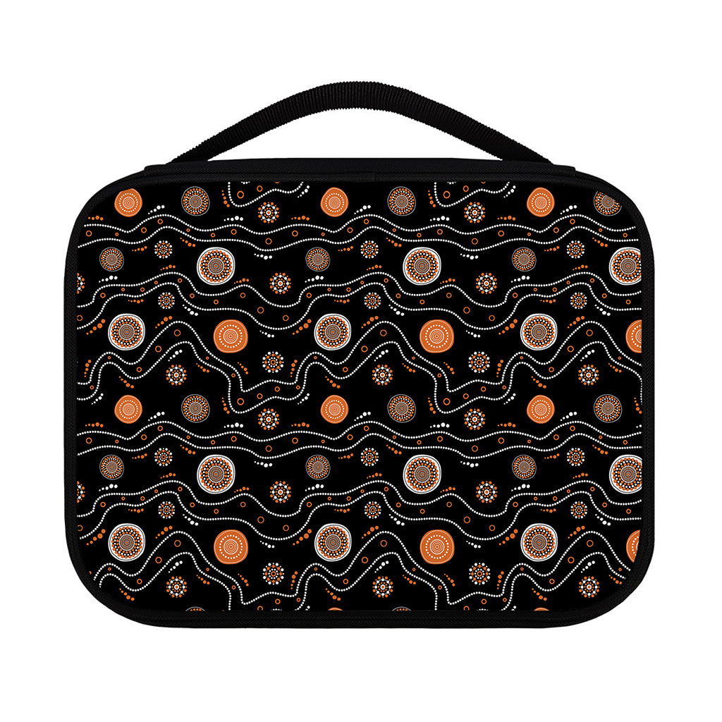 White And Orange Aboriginal Art Print Classic Bible Case