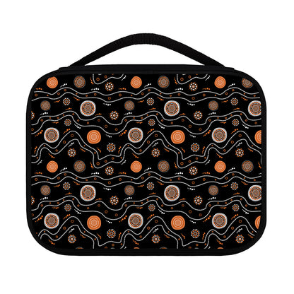 White And Orange Aboriginal Art Print Classic Bible Case