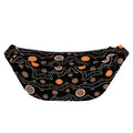 White And Orange Aboriginal Art Print Fanny Pack
