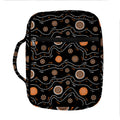 White And Orange Aboriginal Art Print Front Pocket Bible Bag