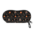 White And Orange Aboriginal Art Print Glasses Case