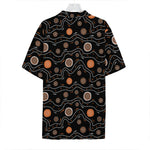White And Orange Aboriginal Art Print Hawaiian Shirt
