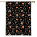 White And Orange Aboriginal Art Print House Flag